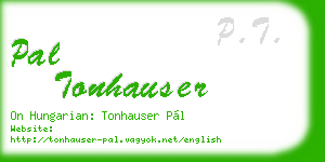 pal tonhauser business card
